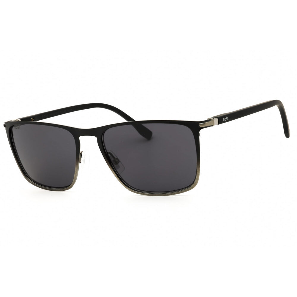 NWT Hugo Boss BOSS 1004/S/IT 0O6W IR Black Rectangle Sunglasses 56mm